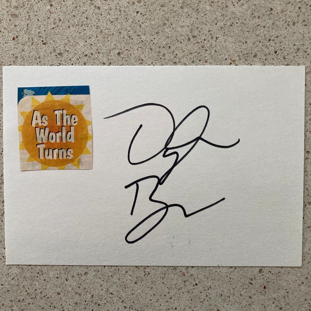 Dylan Bruce Signed Index Card 4”X6” Chris On As the World Turns / Orphan Black